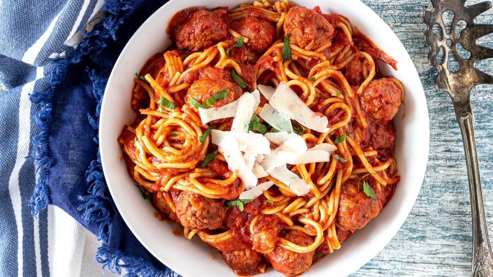 Instant Pot spaghetti and meatballs