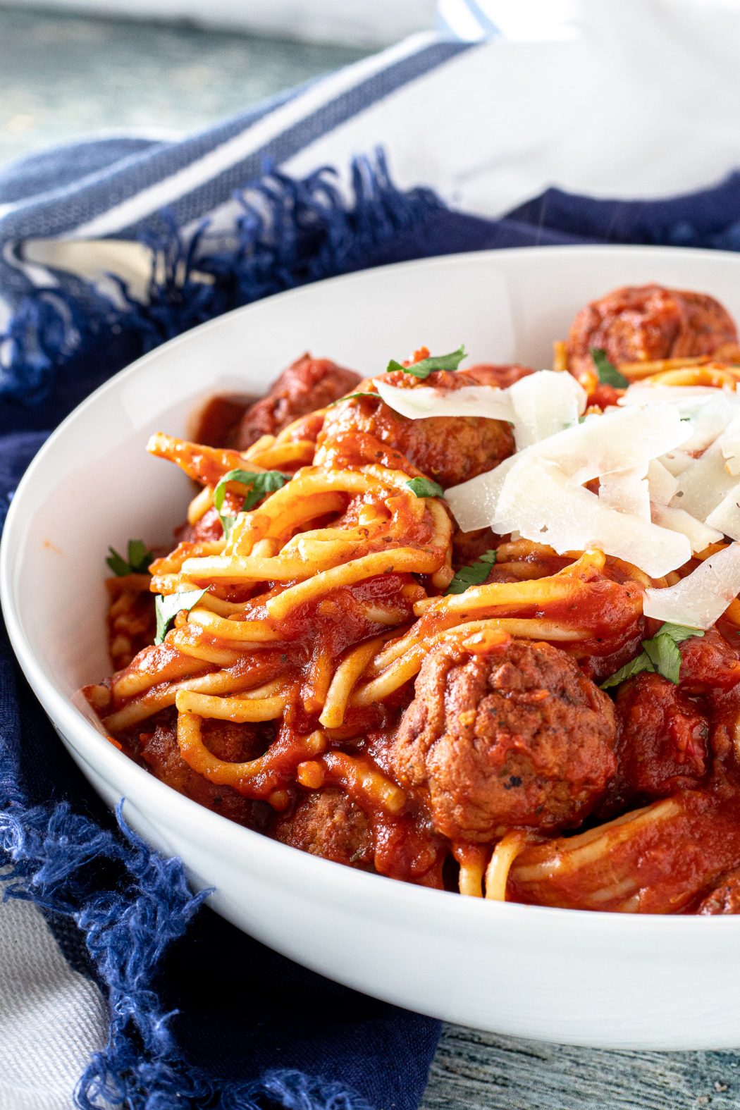 Instant Pot spaghetti and meatballs