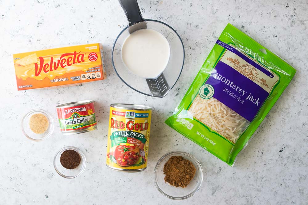 Instant Pot queso ingredients