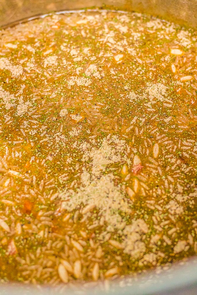 uncooked rice in an Instant Pot